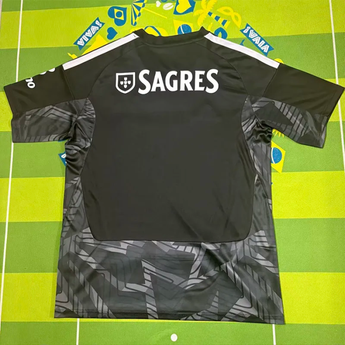 26-27 Benfica Black GoalKeeper Fans Soccer Jersey