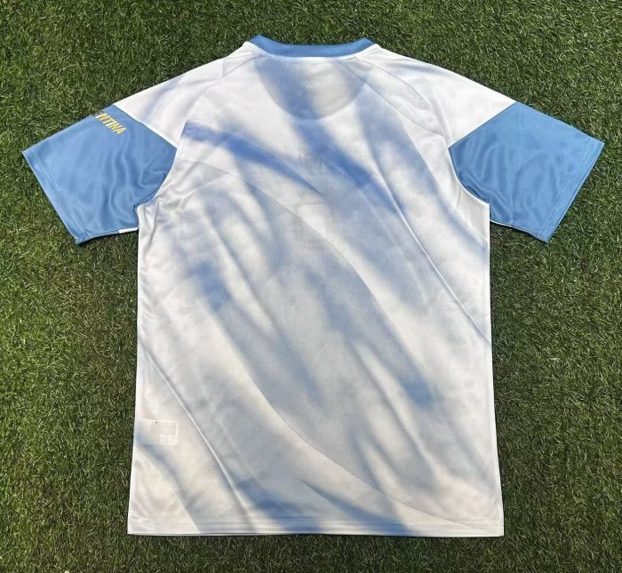 26-27 Argentina White blue Special Edition Fans Training shirts