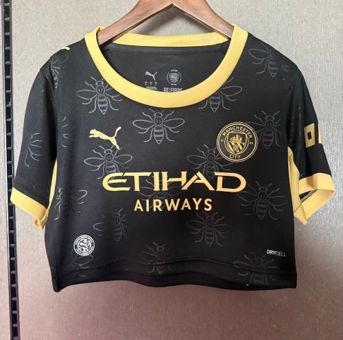 26-27 Manchester City Away Women Cheerleading Short-sleeved (女)