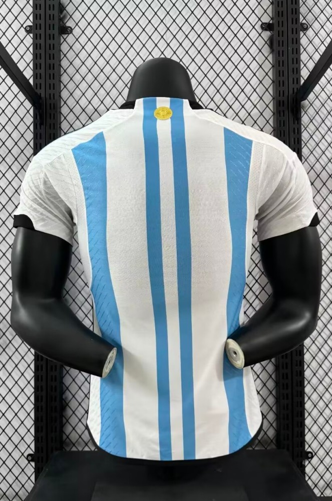 2022 Argentina Home Player Version Retro Soccer Jersey (三星)