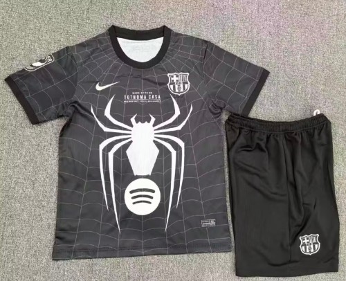 26-27 Barcelona Black Special Edition Kids Soccer Jersey