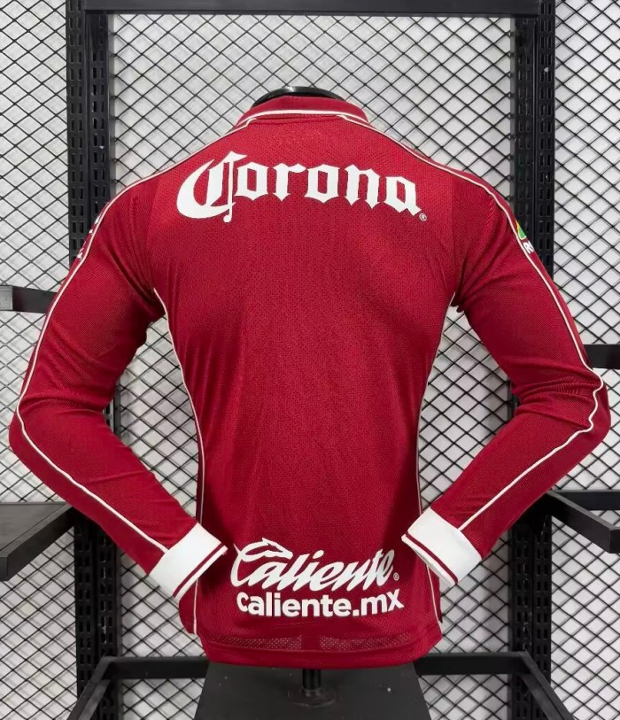 26-27 Toluca Home Long Sleeve Player Version Soccer Jersey (长袖球员)