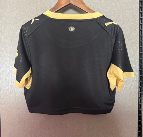 26-27 Manchester City Away Women Cheerleading Short-sleeved (女)