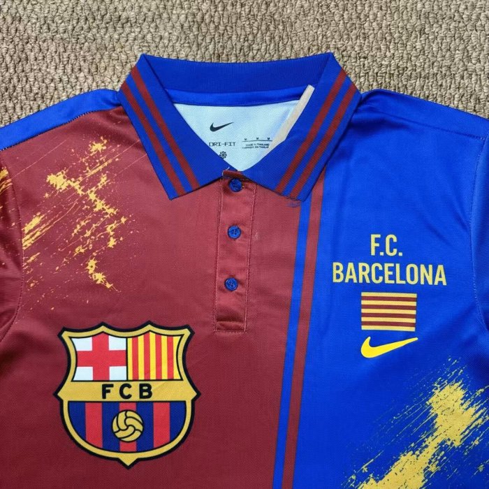 26-27 BAR Red Blue Polo Short Sleeve