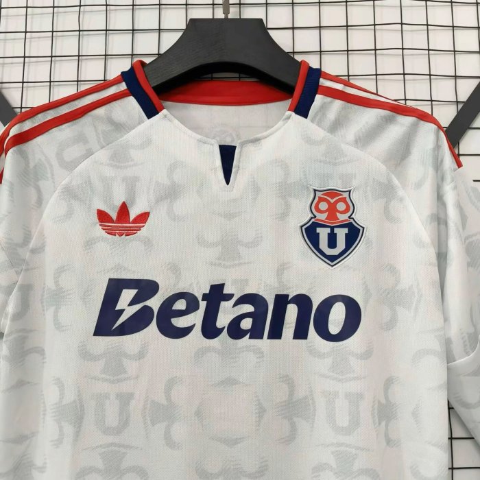27-28 Universidad De Chile Away Long Sleeve Fans Soccer Jersey(长袖)