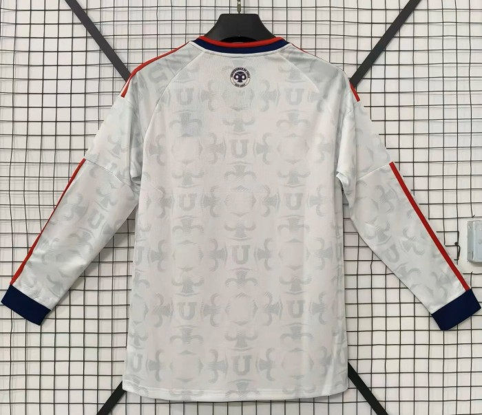 27-28 Universidad De Chile Away Long Sleeve Fans Soccer Jersey(长袖)