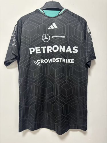 2026 F1 Benz New Pattern Short Sleeve Racing Suit