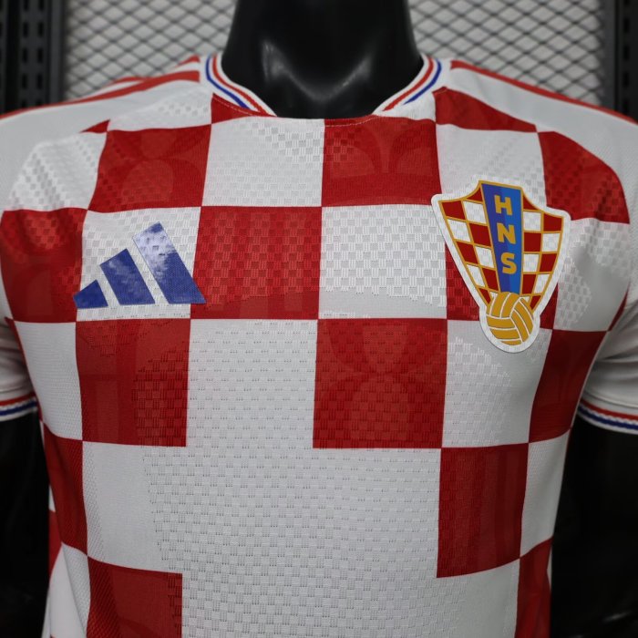 26-27 Croatia Home Player Version Soccer Jersey