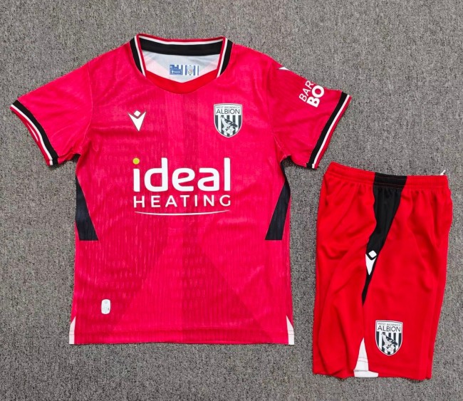 26-27 West Brom Away Kids Soccer Jersey