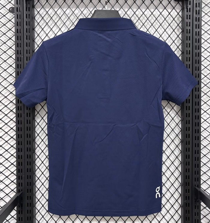 2026 ON Dark blue High Quality Polo Short Sleeve
