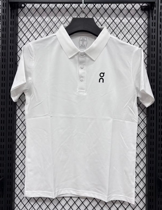 2026 ON White High Quality Polo Short Sleeve
