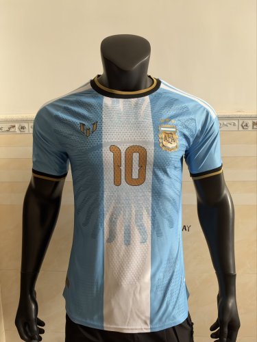 26-27 Argentina Messi Farewell Match Signature Version Player Version Soccer Jersey