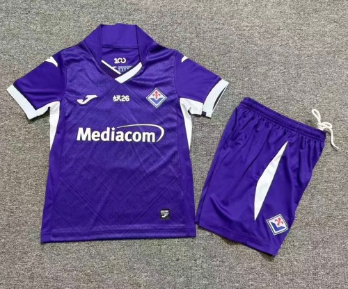 26-27 Fiorentina Home Kids Soccer Jersey