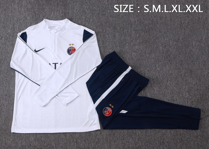 26-27 PSG High Quality Half Pull Tracksuit(With 2 Star)*两颗星