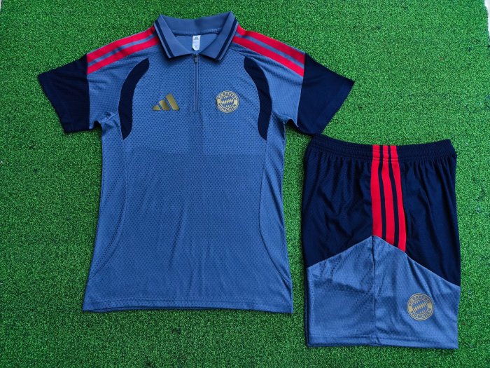 26-27 Bayern High Quality Player Version PoLo Training Short Suit  (球员套装)