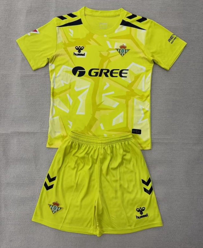 26-27 Real Betis Yellow Goalkeeper Adult Suit