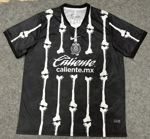 26-27 Chivas Guadalajara Black Day of the Dead Fans Soccer Jersey
