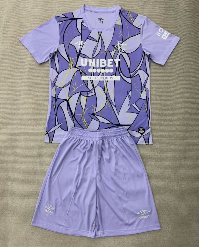 26-27 Rangers Purple GoalKeeper Adult Suit