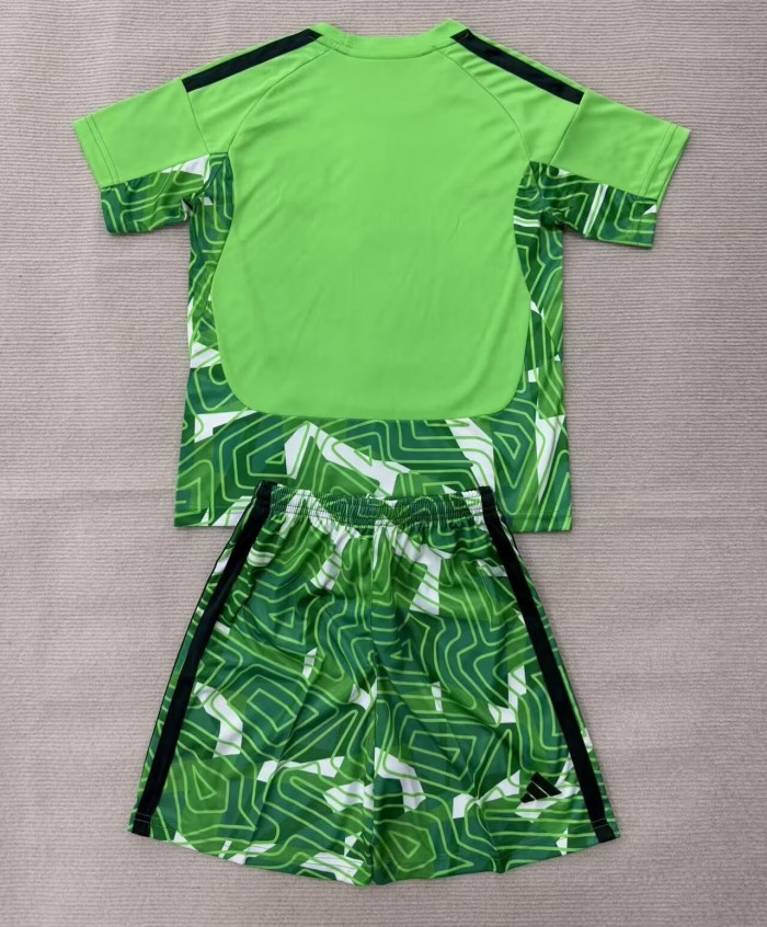 26-27 Man Utd Green Goalkeeper Kids Soccer Jersey