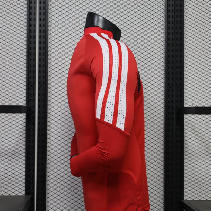 26-27 River Plate Red Long Sleeve Player Version Soccer Jersey*长袖球员