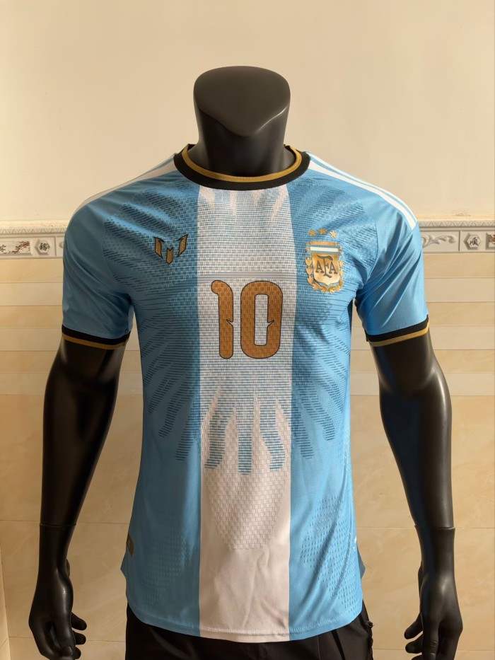 26-27 Argentina Messi Farewell Match Signature Version Player Version Soccer Jersey