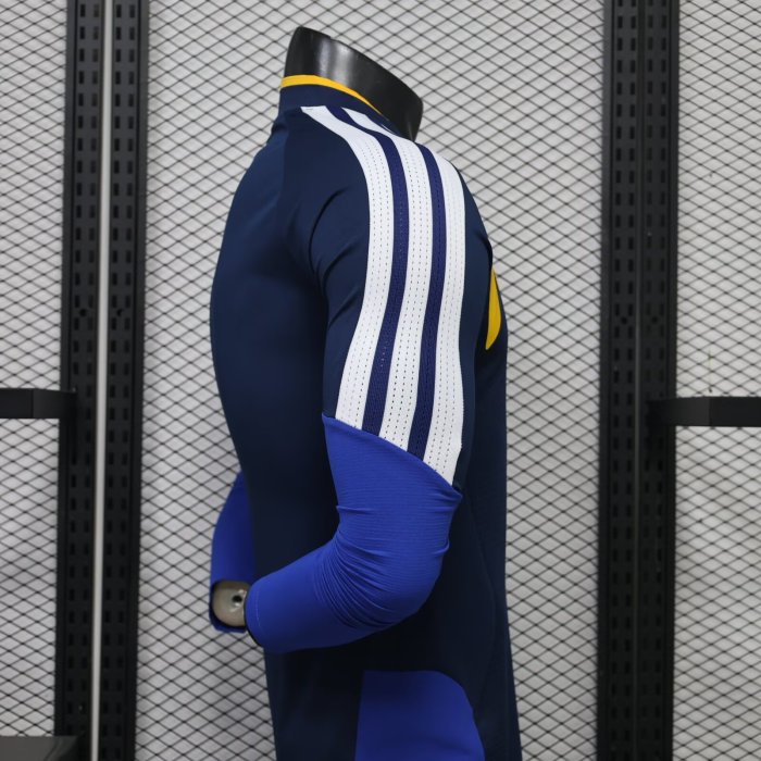 26-27 Boca Juniors Blue Long Sleeve Player Version Soccer Jersey*长袖球员