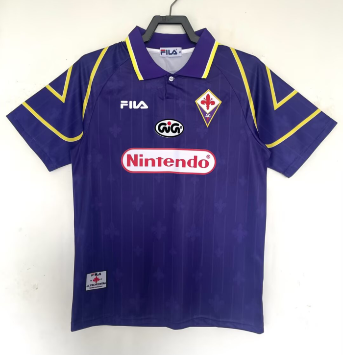 1997-1998 Fiorentina Home Retro Soccer Jersey