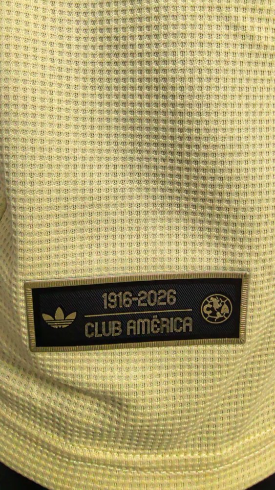 26-27 Club America Yellow 110th Anniversary Edition Player Version Soccer Jersey*带广告