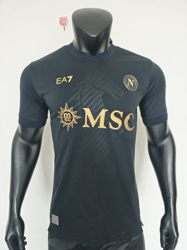 26-27 Napoli Fourth Black Player Version Soccer Jersey
