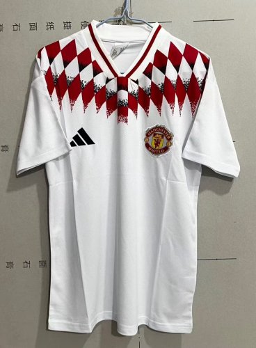 26-27 Man Utd White Special Edition Fans Soccer Jersey