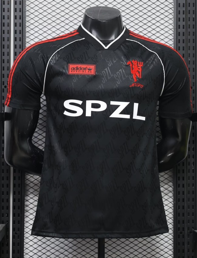 26-27 Man Utd Black Casual Version Player Version Training shirts