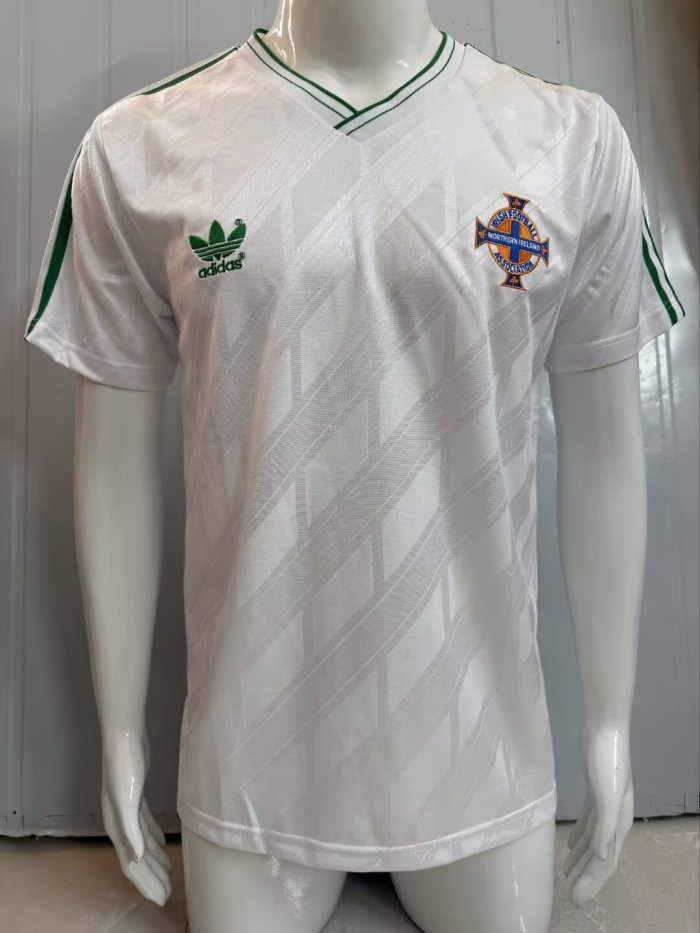 1986 Northern Ireland Home Retro Soccer Jersey