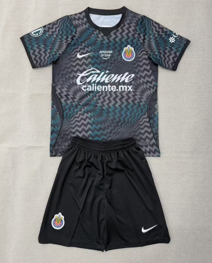 26-27 Chivas Guadalajara Black GoalKeeper Adult Suit