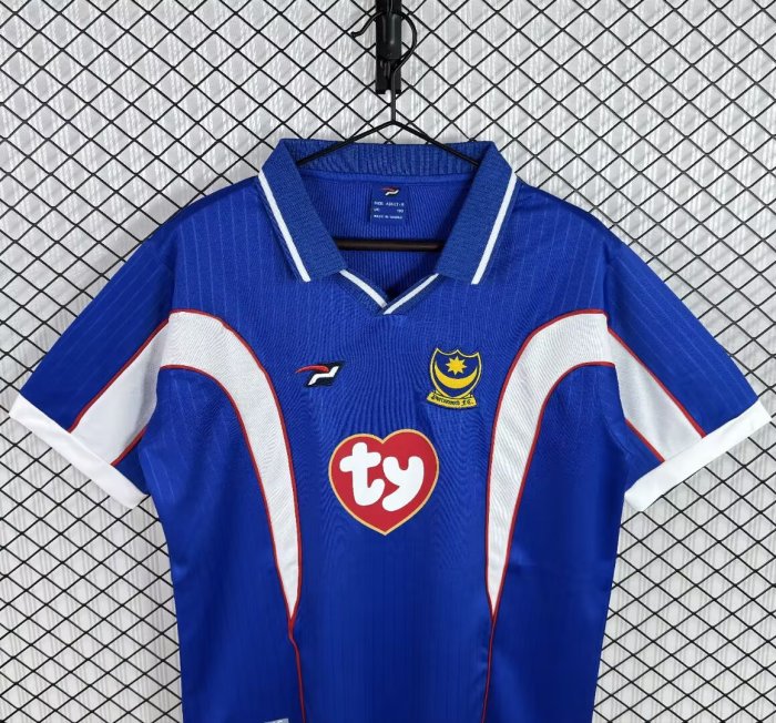 2002-2003 Portsmouth Home Retro Soccer Jersey