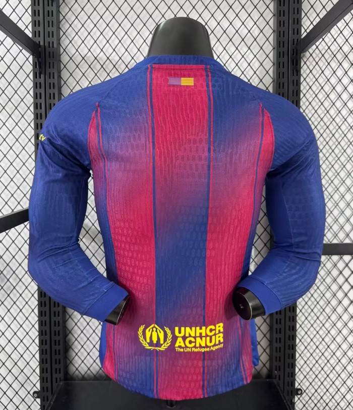 25-26 BAR Home Player Version Soccer Jersey*空白版