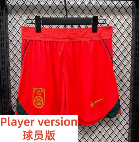 2026 China Home Player Version Shorts Pants(球员短裤)