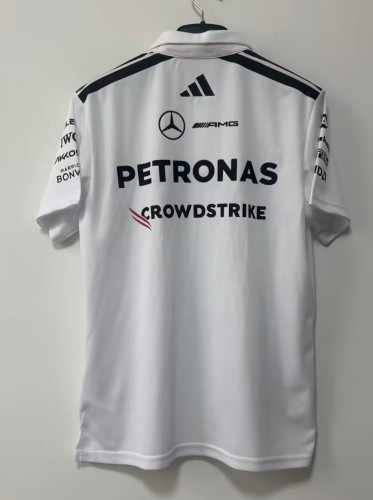 2026 F1 Benz New Pattern Short Sleeve Racing Suit