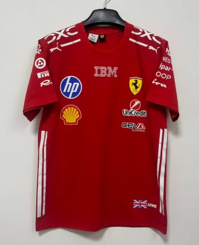 2026 F1 Ferrari New Pattern Short Sleeve Racing Suit