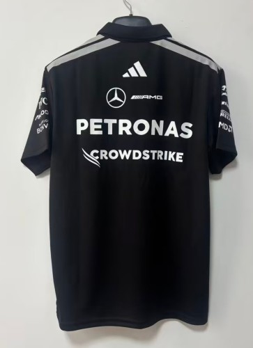 2026 F1 Benz New Pattern Short Sleeve Racing Suit