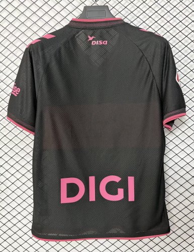 26-27 Las Palmas Black Pink Retro Version Fans Soccer Jersey