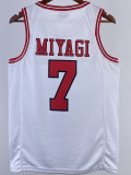 2023 SHOHOKU MIYAGI #7 White Top Quality Hot Pressing NBA Jersey(带标）