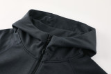 24 NK Dark gray Hoodie Jacket Tracksuit #NM07(深灰色)