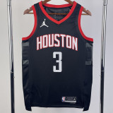 23-24 Rockets PORTER JR. #3 Black Top Quality Hot Pressing NBA Jersey (Trapeze Edition)飞人版