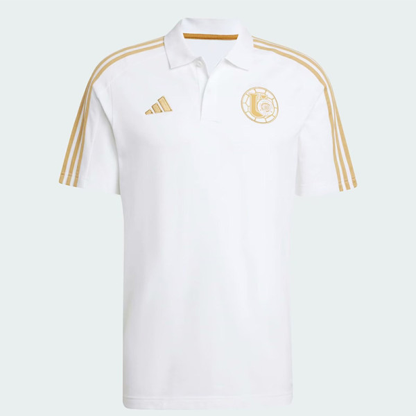 25-26 Tigres UANL White Polo Short Sleeve