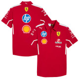 2025 F1 Ferrari Polo Racing Suit (有领)