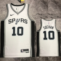 22-23 SA Spurs SOCHAN #10 White Top Quality Hot Pressing NBA Jersey