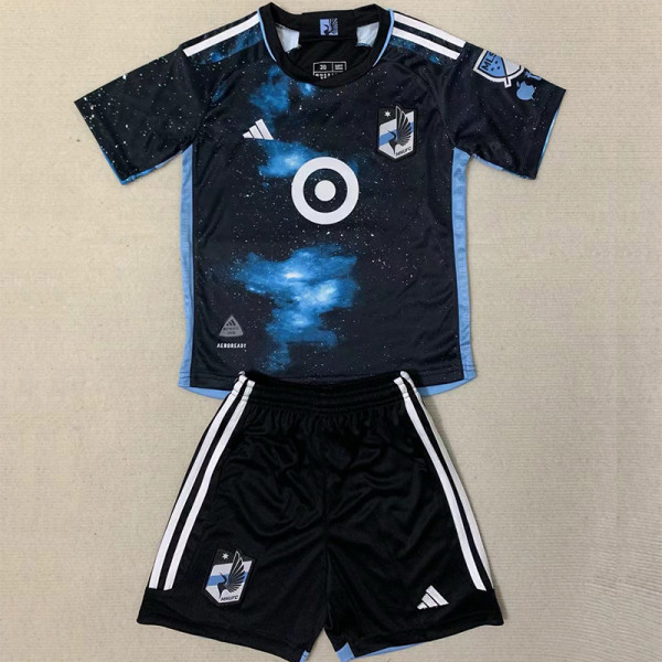 24-25 Minnesota United FC Home Kids Soccer Jersey (带章)