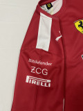 2025 F1 Ferrari Red T-Shirts Racing Suit (圆领)