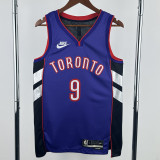 24-25 Raptors BARRETT #9 Purple Retro Top Quality Hot Pressing NBA Jersey