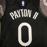2020 Warriors PAYTON II #0 Black Grey Top Quality Hot Pressing NBA Jersey